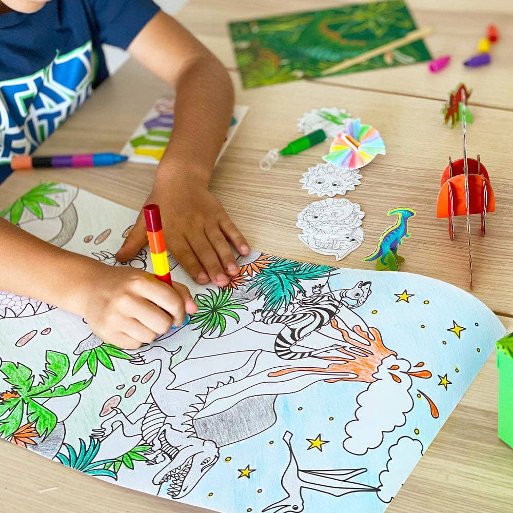 Dino Adventure Travel Suitcase Multi Craft and Activity Set