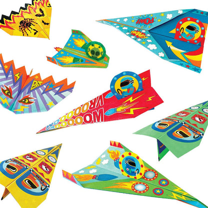 Paper Planes - 20 planes to colour and decorate