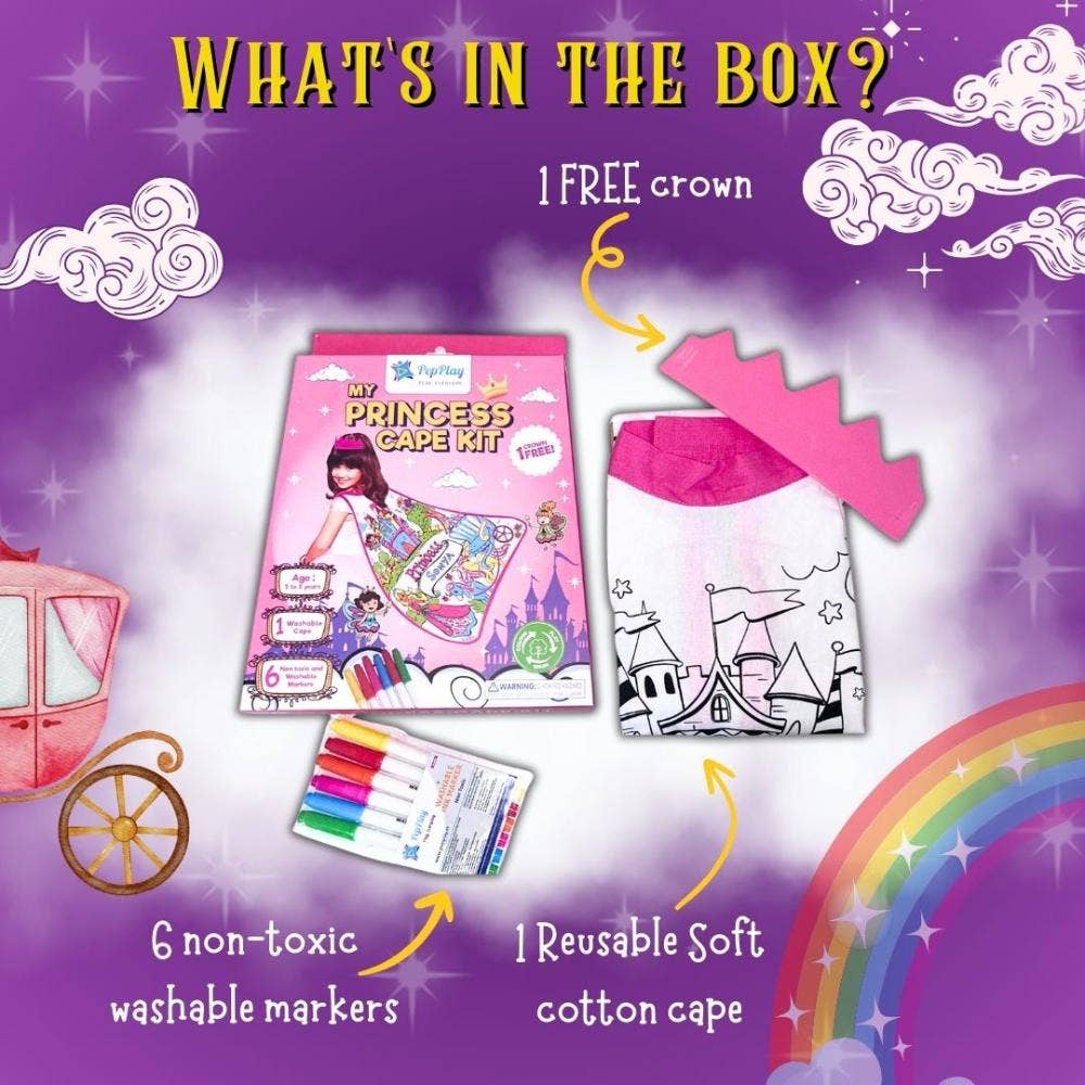 PEPPLAY My Princess Colouring Cape Kit
