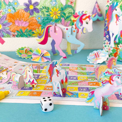 Unicorn Adventure Travel Suitcase Multi Craft and Activity Set
